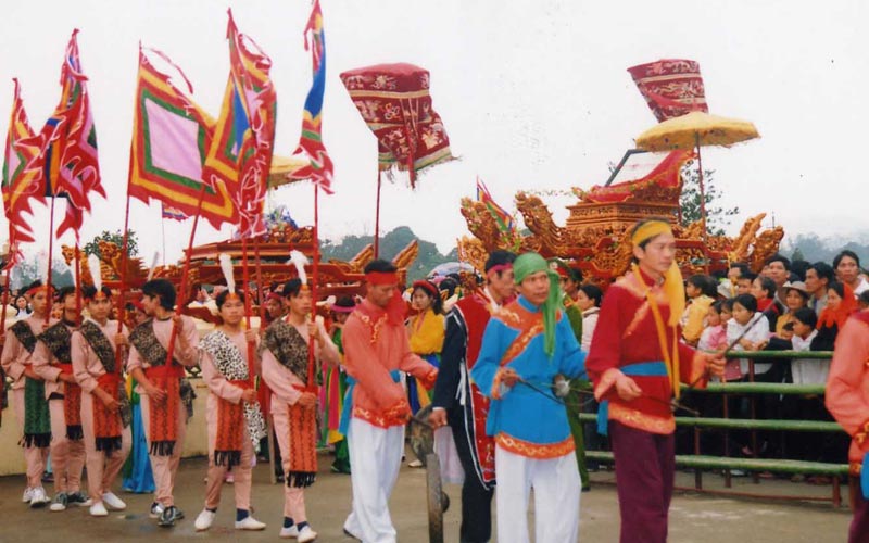 hoi dau Khám phá nét đặc sắc lễ hội Dâu cầu mưa thuận gió hòa ở Bắc Ninh